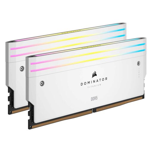 Alternative view of Memoria Ram Corsair Dominator Titanium Rgb De 64 Gb (2 X 32 Gb) Ddr5 De 6000 Mhz - Cmp64gx5m2b6000c30w