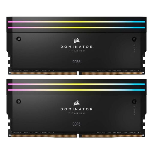 Memoria Ram Corsair Dominator Titanium Rgb De 64 Gb (2 X 32 Gb) Ddr5 De 6400 Mhz - Cmp64gx5m2b6400c32