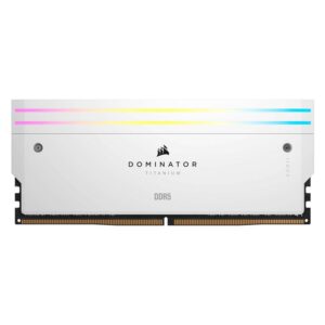 Memoria Ram Corsair Dominator Titanium Rgb De 64 Gb (2 X 32 Gb) Ddr5 De 6600 Mhz - Cmp64gx5m2x6600c32w - Imagen 3
