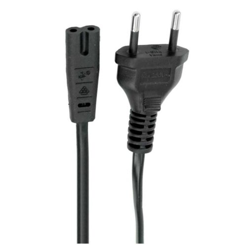 Cable De Alimentación Bipolar Hld Para Portátil, Color Negro