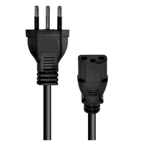 Cable De Alimentación Hld De 1,5 Metros Para Fuente De Alimentación, Color Negro (estándar De Brasil)