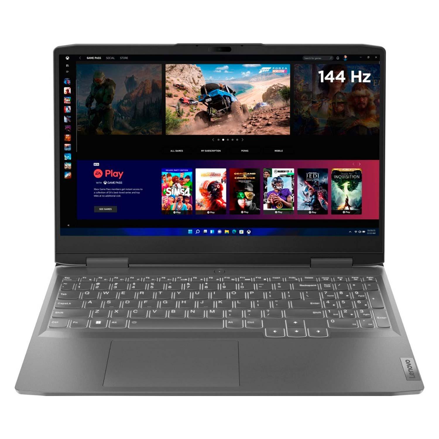 Notebook Para Juegos Lenovo Loq 82xv0012us De 15,6" Con Intel Core I5-12450h, Ssd De 512 Gb, 8 Gb De Ram, Nvidia Geforce Rtx 3050, Color Gris