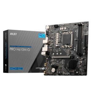 Placa Madre Msi Pro H610m-g Ddr5 Socket Lga 1700 Chipset Intel H610 Micro Atx