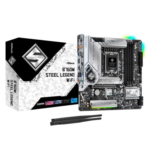 Placa Madre Asrock B760m Steel Legend Wifi Ddr5 Socket Lga 1700 Chipset Intel B760 Micro Atx