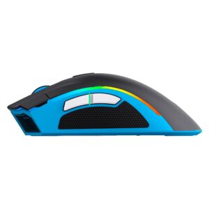 Mouse Inalámbrico Para Juegos Checkpoint Mx-200 R6-ms-1000 Rgb De 1000 Dpi, Color Negro - Imagen 3