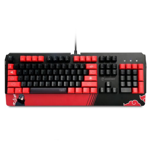 Teclado Para Juegos Checkpoint Akatsuki Kx-500 Na-kb-1002 Rgb Con Interruptor Rojo, Color Negro