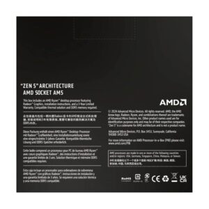 Procesador Amd Ryzen 5 9600x Socket Am5 De 6 Núcleos Y 12 Subprocesos A 3,9 Ghz Y 5,4 Ghz Con Caché Turbo De 38 Mb - Imagen 4