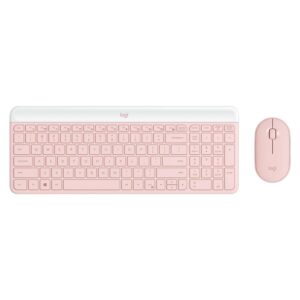 Kit De Teclado Y Ratón Inalámbricos Logitech Mk470 920-011312 En Inglés, Rosa