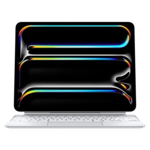 Teclado Apple Mwr43ll/a Para Ipad Pro M4 De 13" En Inglés, Blanco