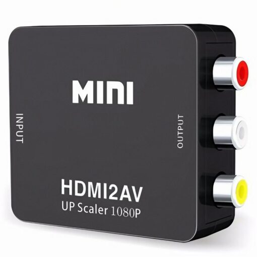 Adaptador De Video Full Hd Hdmi A Rca (negro)