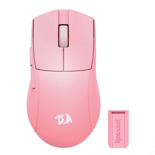 Mouse Para Juegos Redragon King Pro M916p-pro Usb-c De 26 000 Dpi, Color Rosa