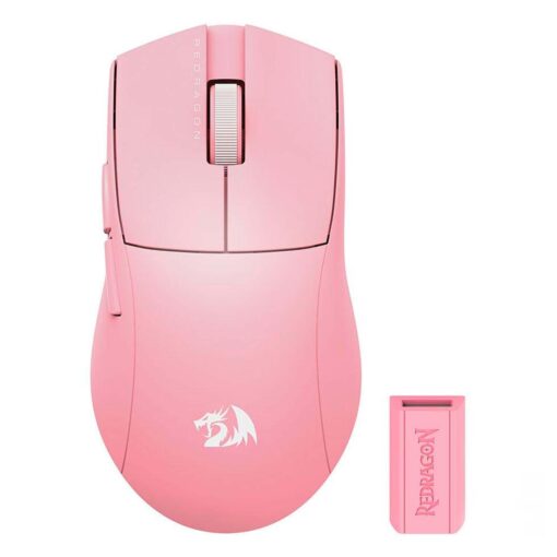 Mouse Para Juegos Redragon King Pro M916p-pro Usb-c De 26 000 Dpi, Color Rosa