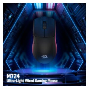 Mouse Usb-c Redragon King M724p 12400 Dpi - Negro - Imagen 3