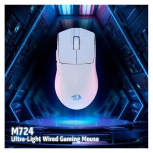 Mouse Usb-c Redragon King M724p 12400 Dpi - Blanco - Imagen 3