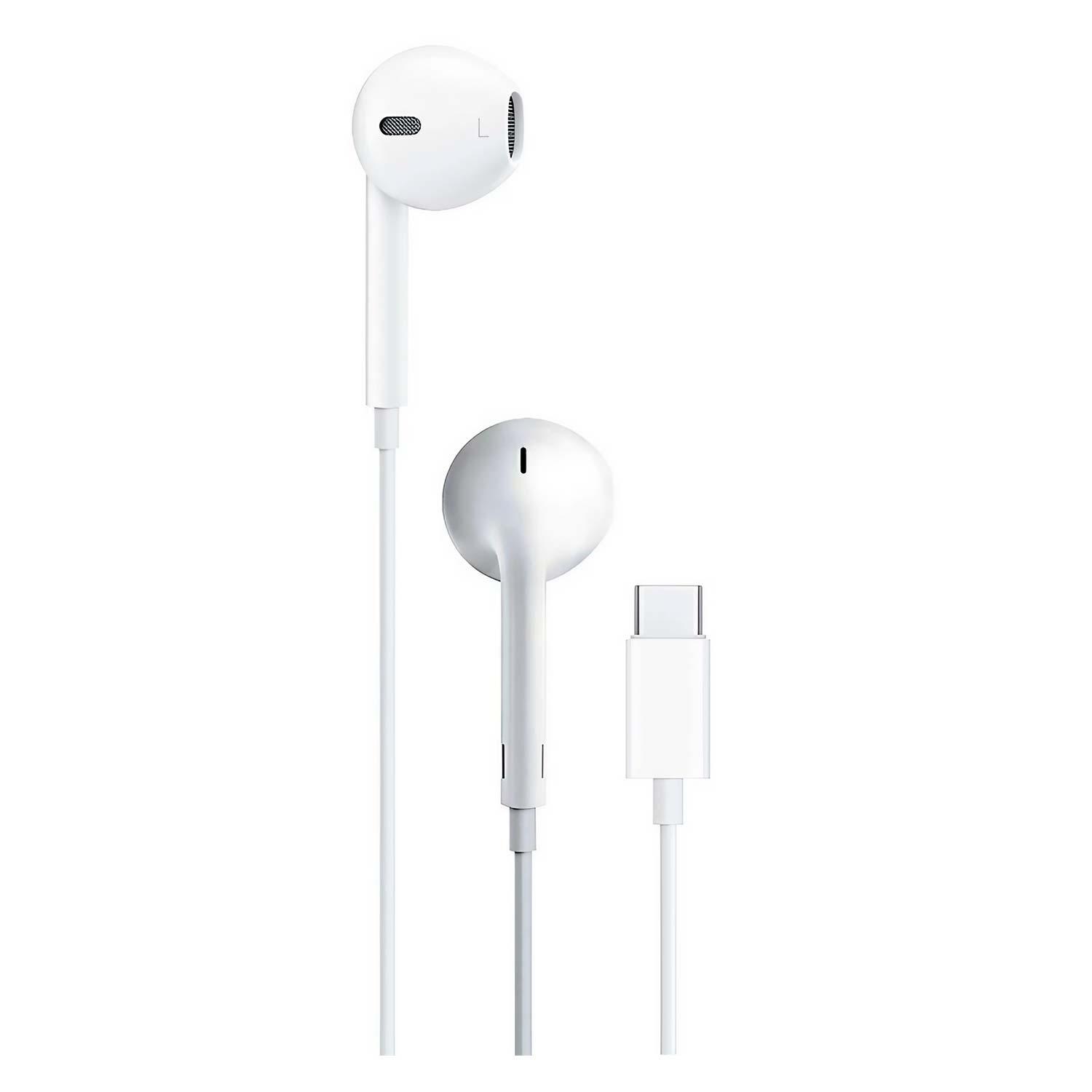 Apple Earpods Mtjy3ze/a Originales Con Usb-c Para Iphone 15, Color Blanco