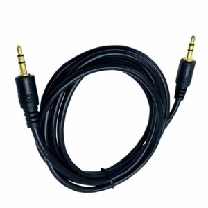 Cable Auxiliar De Audio Estéreo P2 De 1,5 Metros, Color Negro - Imagen 2