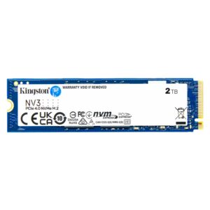 Unidad De Estado Sólido Nvme Pcie 4.0 M.2 De 2 Tb De Kingston Nv3 - Snv3s/2000g