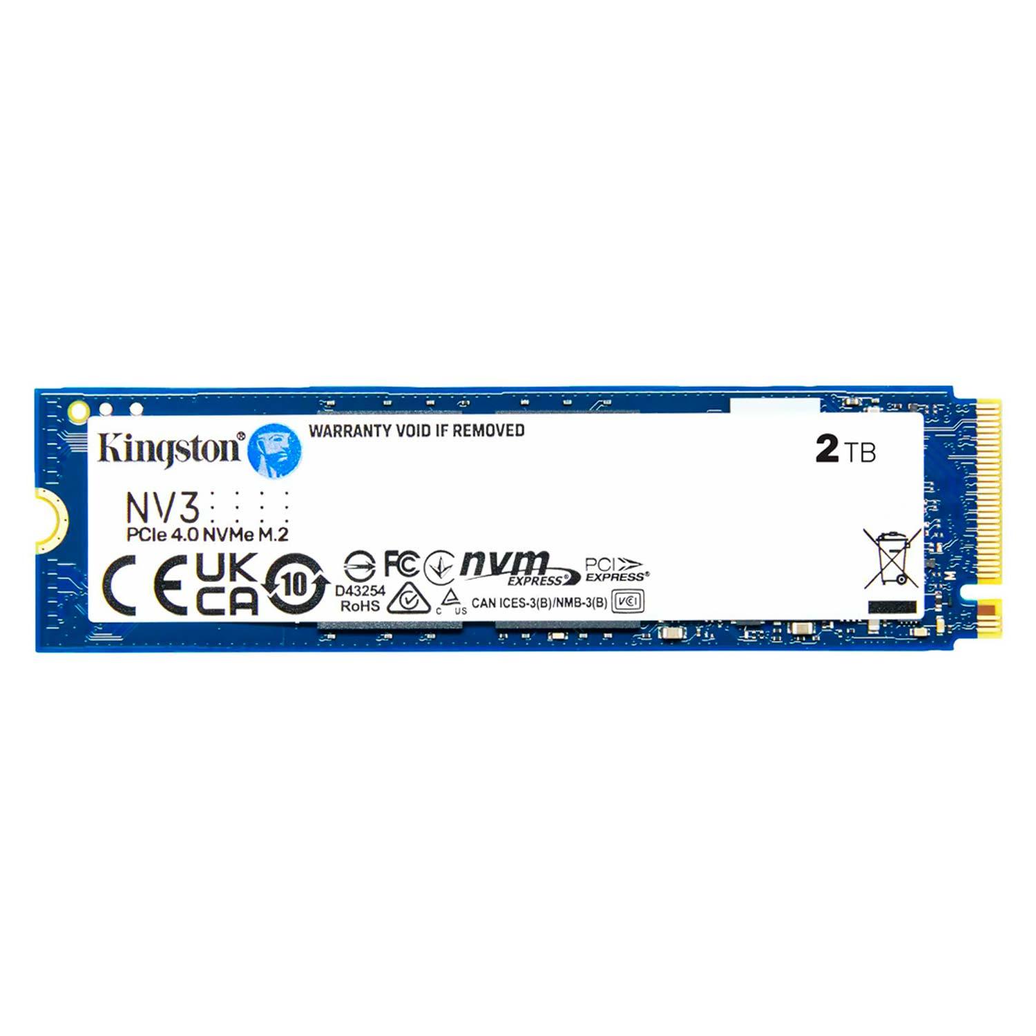 Unidad De Estado Sólido Nvme Pcie 4.0 M.2 De 2 Tb De Kingston Nv3 - Snv3s/2000g