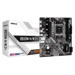 Placa Madre Micro Atx Asrock B650m-h/m.2+ 2xddr5 Socket Am5 Con Chipset Amd B650