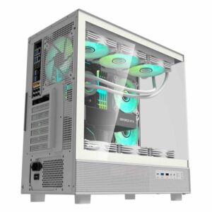 Gabinete Darkflash Dpx90 De Tamaño Mediano, Color Blanco (3 Ventiladores Argb) - Imagen 2