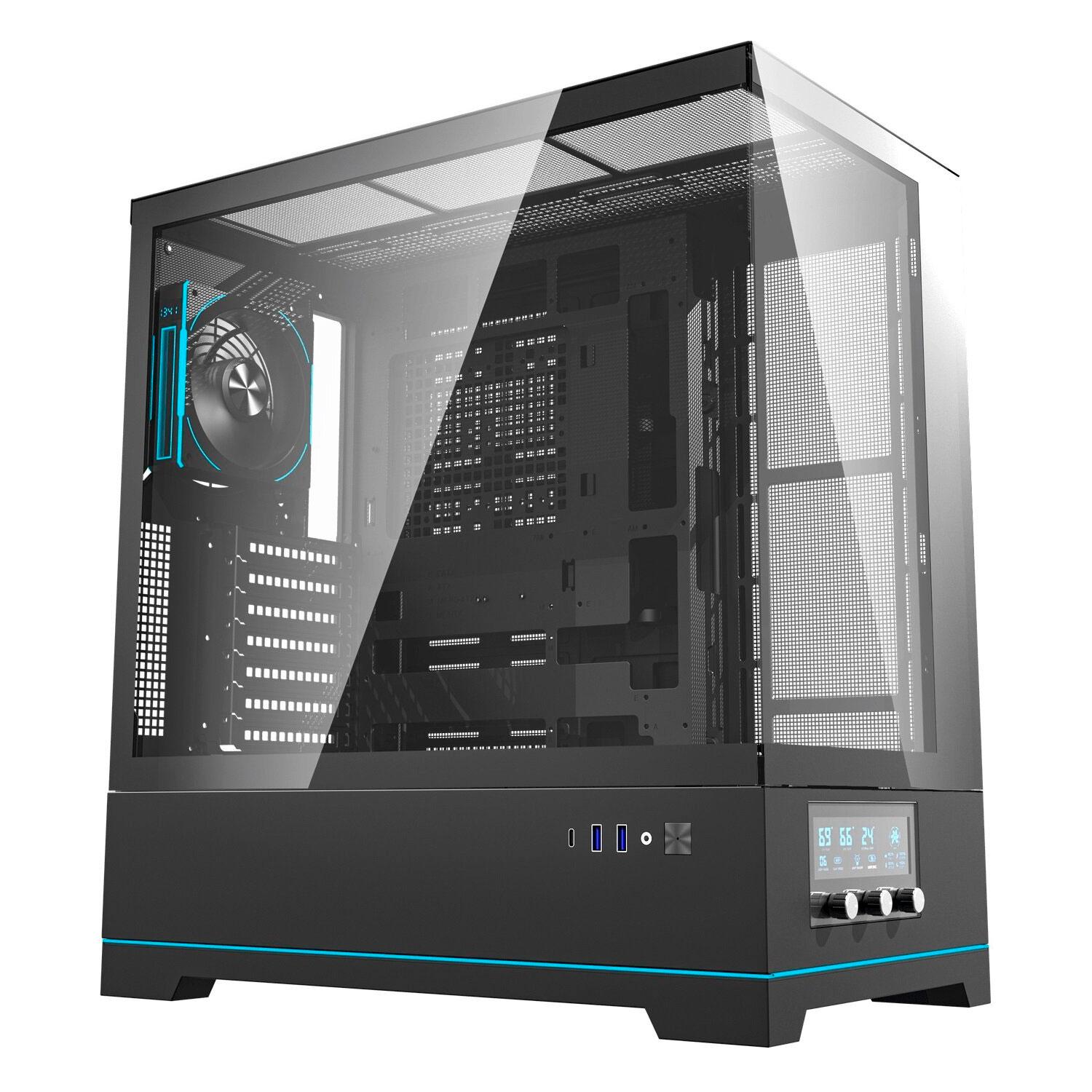 Gabinete Darkflash Dy451 Pro , Color Negro