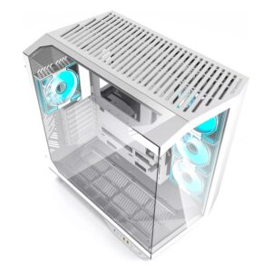 Cabina De Torre Intermedia Darkflash Dy470 Argb, Color Blanco - Imagen 4