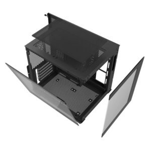 Gabinete Gamer Darkflash C275P Luxury M-ATX - Negro - Imagen 3