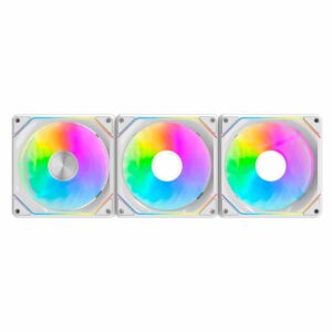 Fan Para Caja Darkflash G24 Rgb 3 En 1 De 120 Mm, Color Blanco