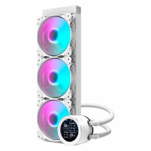Dispensador De Agua Con Procesador Darkflash Nebula Dn360s Rgb, Color Blanco - Imagen 3