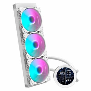 Dispensador De Agua Con Procesador Darkflash Nebula Dn360s Rgb, Color Blanco - Imagen 4