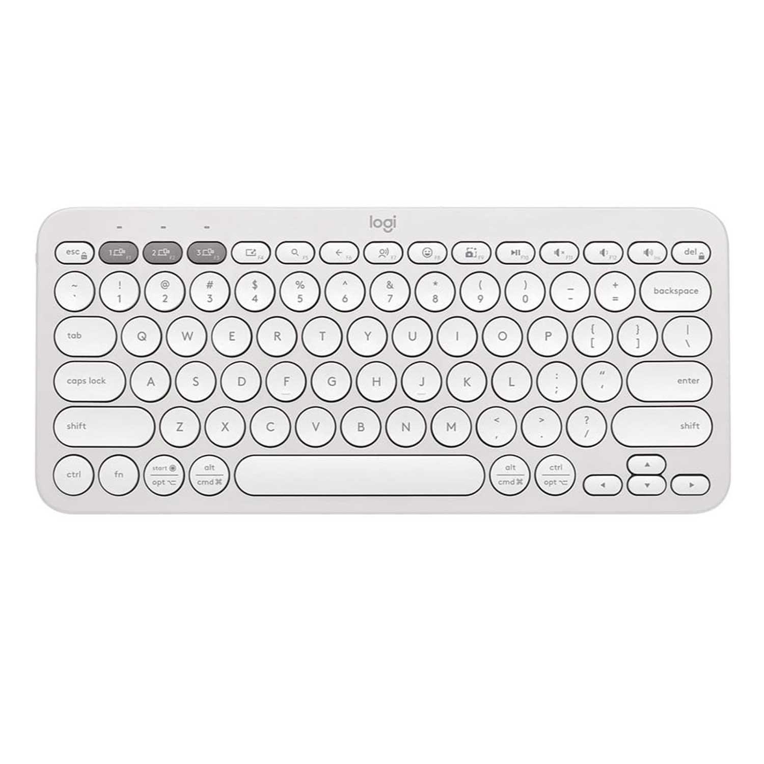 Teclado Inalámbrico Logitech Pebble Keys 2 K380s 920-011784 - Blanco