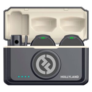 Micrófono De Solapa Inalámbrico Con Iluminación Usb-c Hollyland Lark M2 Combo Para Teléfono Inteligente, Color Negro - Imagen 2