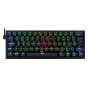 Teclado Inalámbrico Para Juegos Redragon Fizz Pro K616-rgb-b Con Interruptor Rojo (negro)