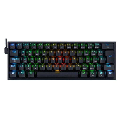 Teclado Inalámbrico Para Juegos Redragon Fizz Pro K616-rgb-b Con Interruptor Rojo (negro)