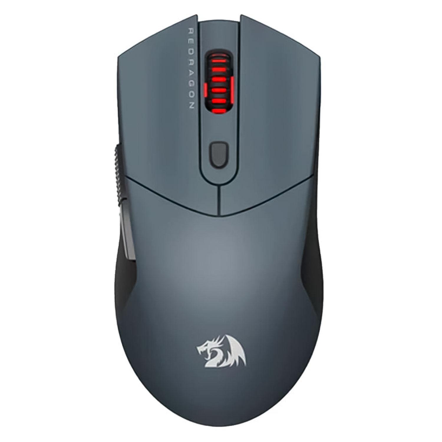 Mouse Inalámbrico Para Juegos Redragon St4r Pro M917gb De 26 000 Dpi, Color Gris