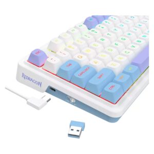 Teclado Para Juegos Redragon Ucal Max K673wbp Rgb Con Diseño Del 75 % - Blanco - Imagen 4