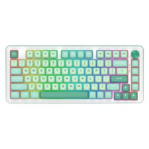 Teclado Gamer Redragon Pro Cyrus K681cgc Rgb Layout 75% Inalámbrico - Verde