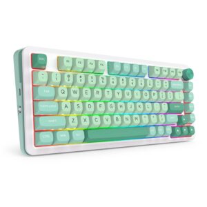Teclado Gamer Redragon Pro Cyrus K681cgc Rgb Layout 75% Inalámbrico - Verde - Imagen 3