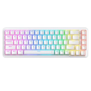 Teclado Para Juegos Redragon Nova K709w Rgb Con Diseño Del 65 % - Blanco