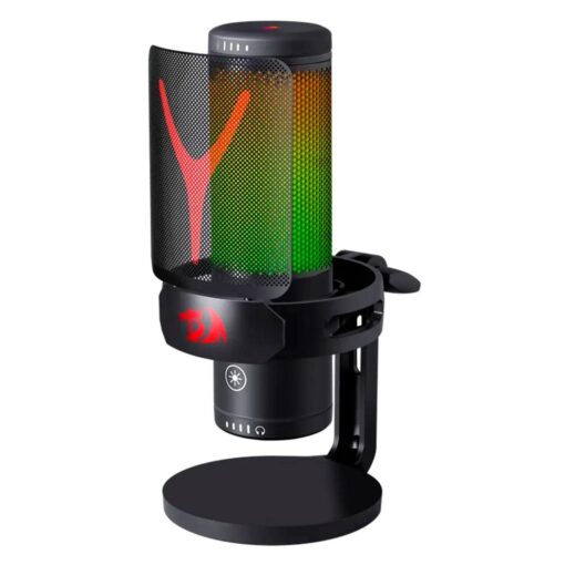 Micrófono De Condensador Rgb Redragon Fenris Gm301 De 20 000 Hz, Color Negro