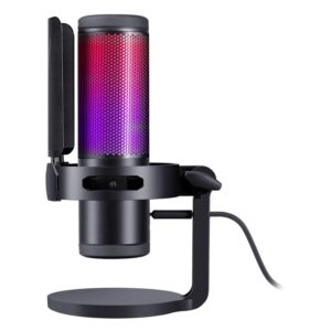 Micrófono De Condensador Rgb Redragon Fenris Gm301 De 20 000 Hz, Color Negro - Imagen 3