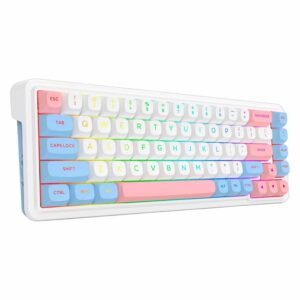 Teclado Gamer Redragon Nueva Pro K709wbp Rgb Layout 65% - Blanco - Imagen 3