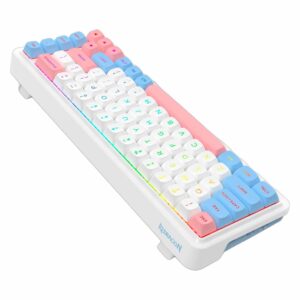 Teclado Gamer Redragon Nueva Pro K709wbp Rgb Layout 65% - Blanco - Imagen 4