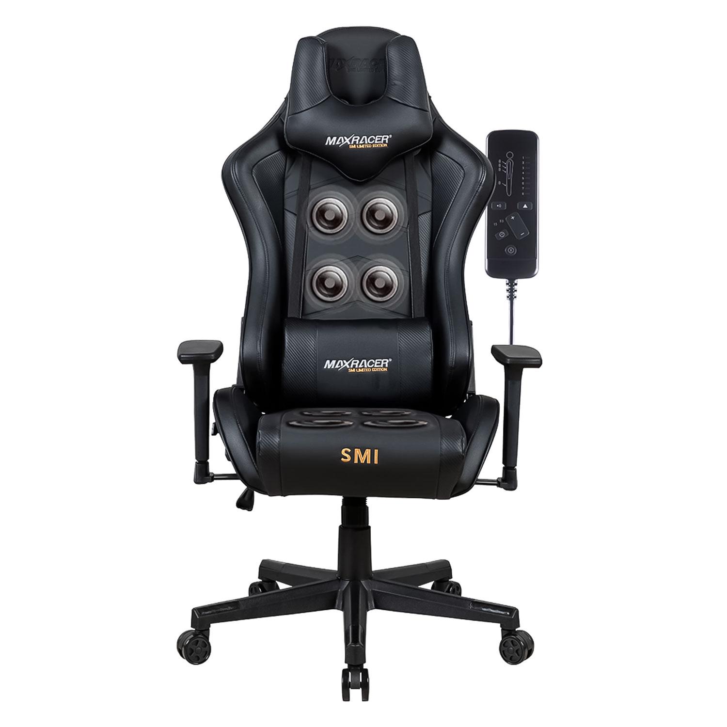 Silla De Juego Con Masajes Smi Tcl-6-smi De Edición Limitada Maxracer Tactical Smi - Negro