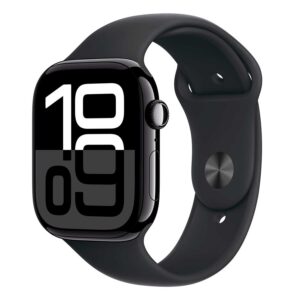 Apple Watch Series 10 Mwwp3lw/a Caja De Aluminio De 46 Mm Negro Brillante - Negro Deportivo S/m