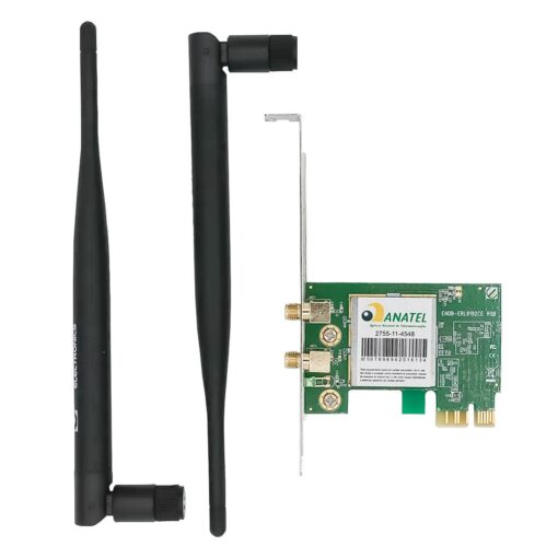 Antena Adaptadora Wifi Pci Express 300 Mbps Encore N300 Enewi-2xn45 - Color Negro