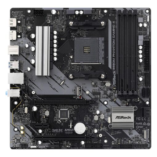 Alternative view of Placa Madre Asrock B550m Phantom Gaming 4 Con Zócalo 4xddr4 Am4 Y Chipset Amd B550 Micro Atx