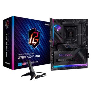 Placa Madre Asrock Z790 Nova Wifi Con Zócalo 4xddr5 Y Chipset Lga 1700 Intel Z790 Atx