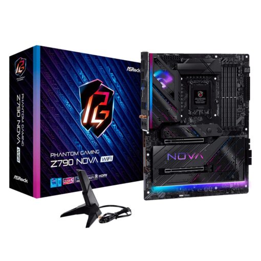 Placa Madre Asrock Z790 Nova Wifi Con Zócalo 4xddr5 Y Chipset Lga 1700 Intel Z790 Atx