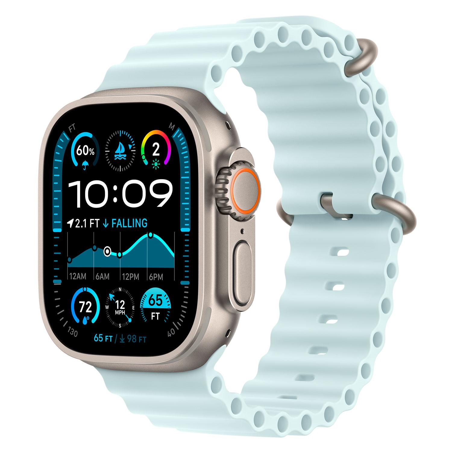 Apple Watch Ultra 2 Myt03lw/a Celular + Gps Caja De Titán Natural 49 Mm - Azul Océano Glacial